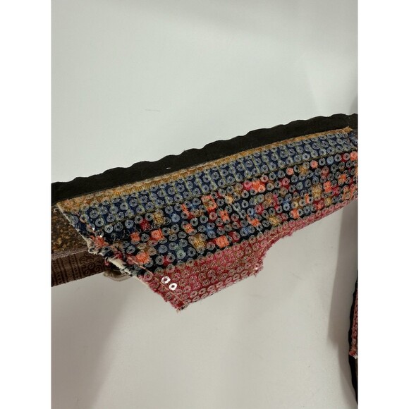 Muk Luks Sequin Buckle Sandals Slip On Open Toe Geometric Comfy Slides Size 7 - Picture 5 of 11